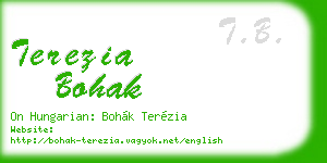 terezia bohak business card